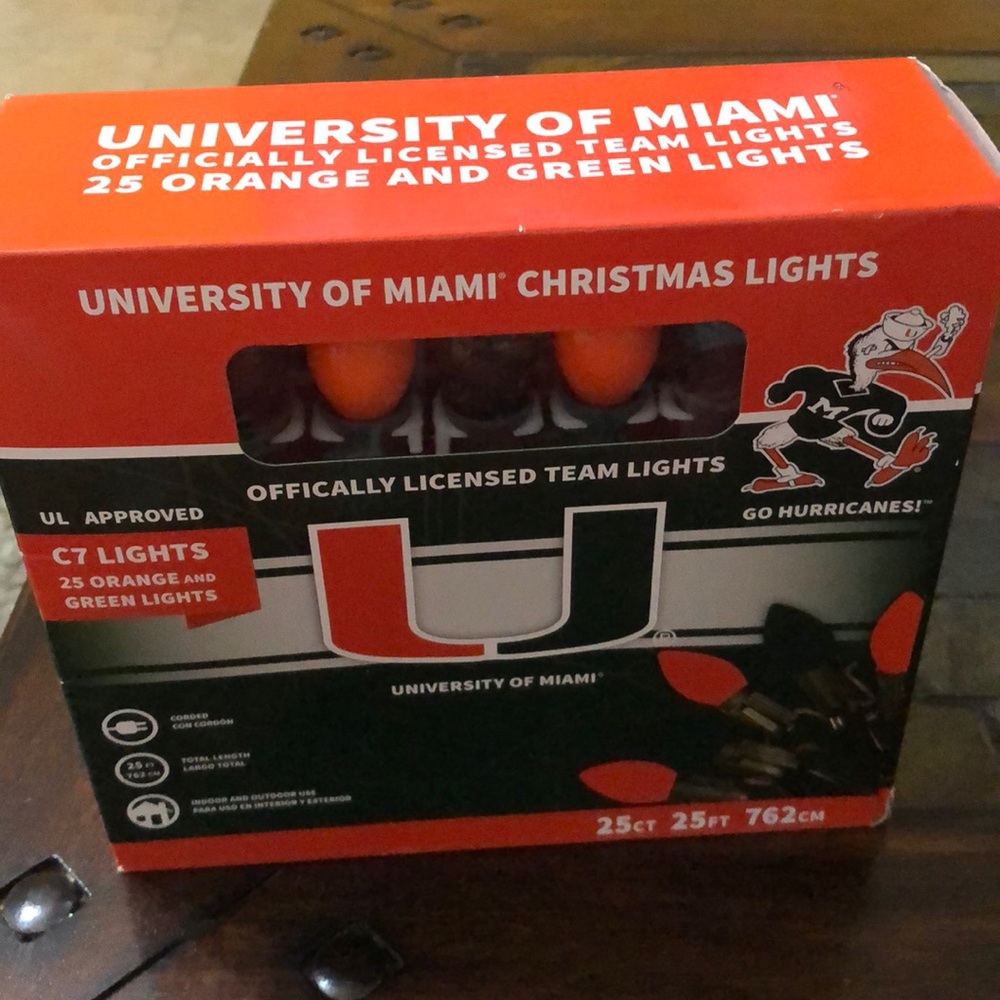 University of Miami. Christmas lights